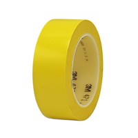 3M Vinyl Tape 471 Yellow, 4 in x 36 yd 5.2 mil, 8 Individually Wrapped Rolls per Case Conveniently Packaged