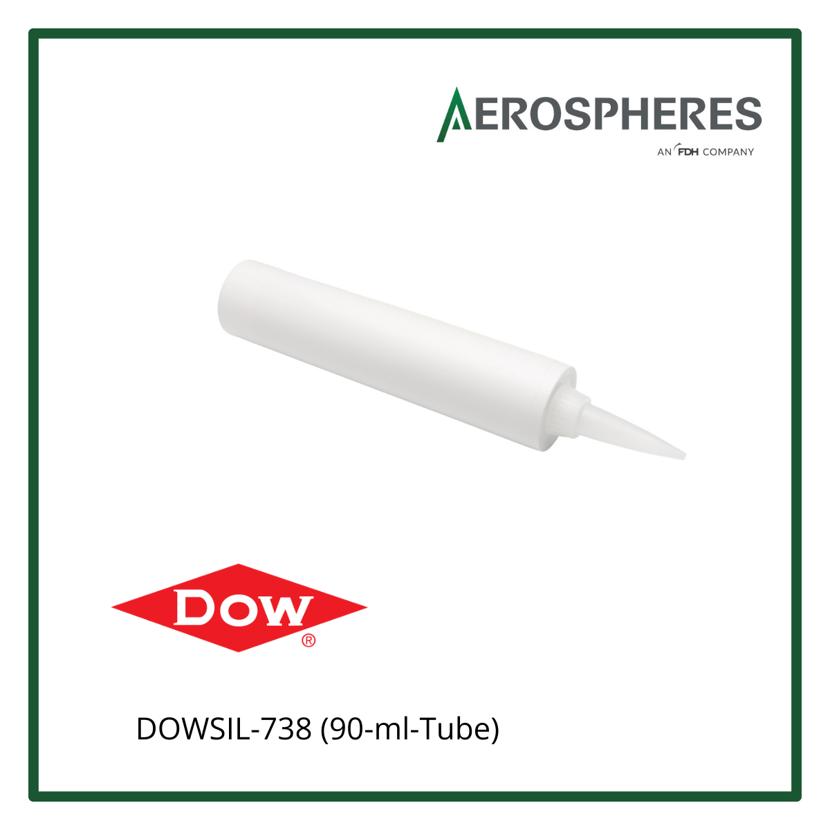 Dow DOWSIL™ 838 Silicone Adhesive-Sealant White 90 mL Tube