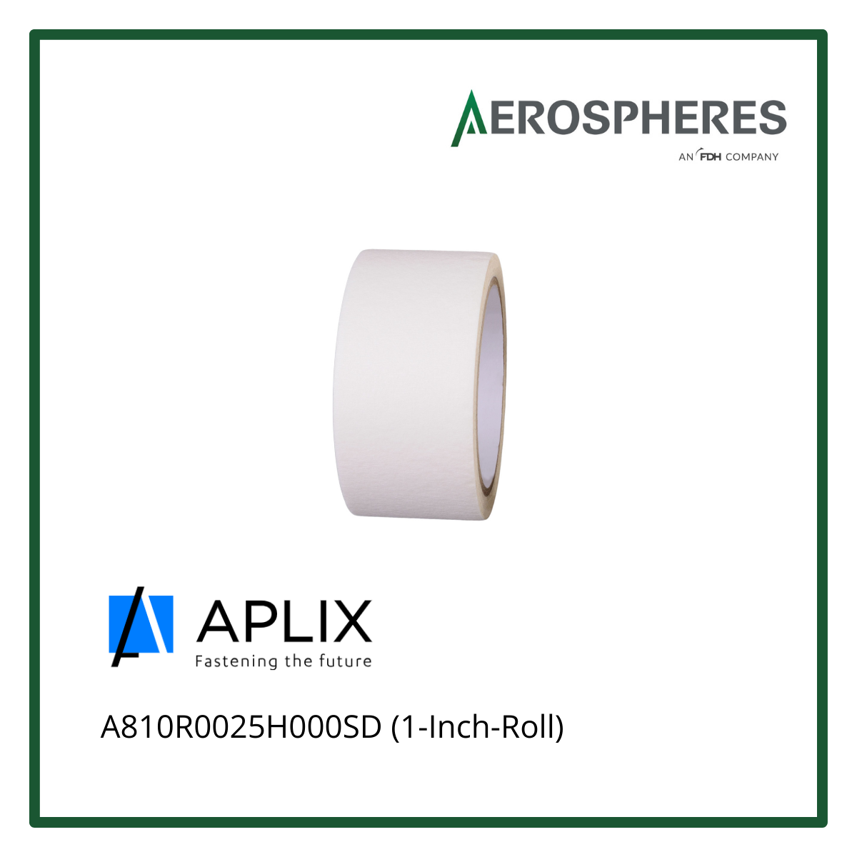 A810-R0025-H000-SD Adhesive Tape 1in Roll | Aerospheres